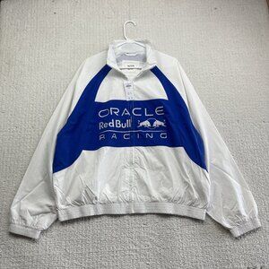 Hollister x Oracle Red Bull Racing Track Jacket Men’s XL White / Blue Graphic
